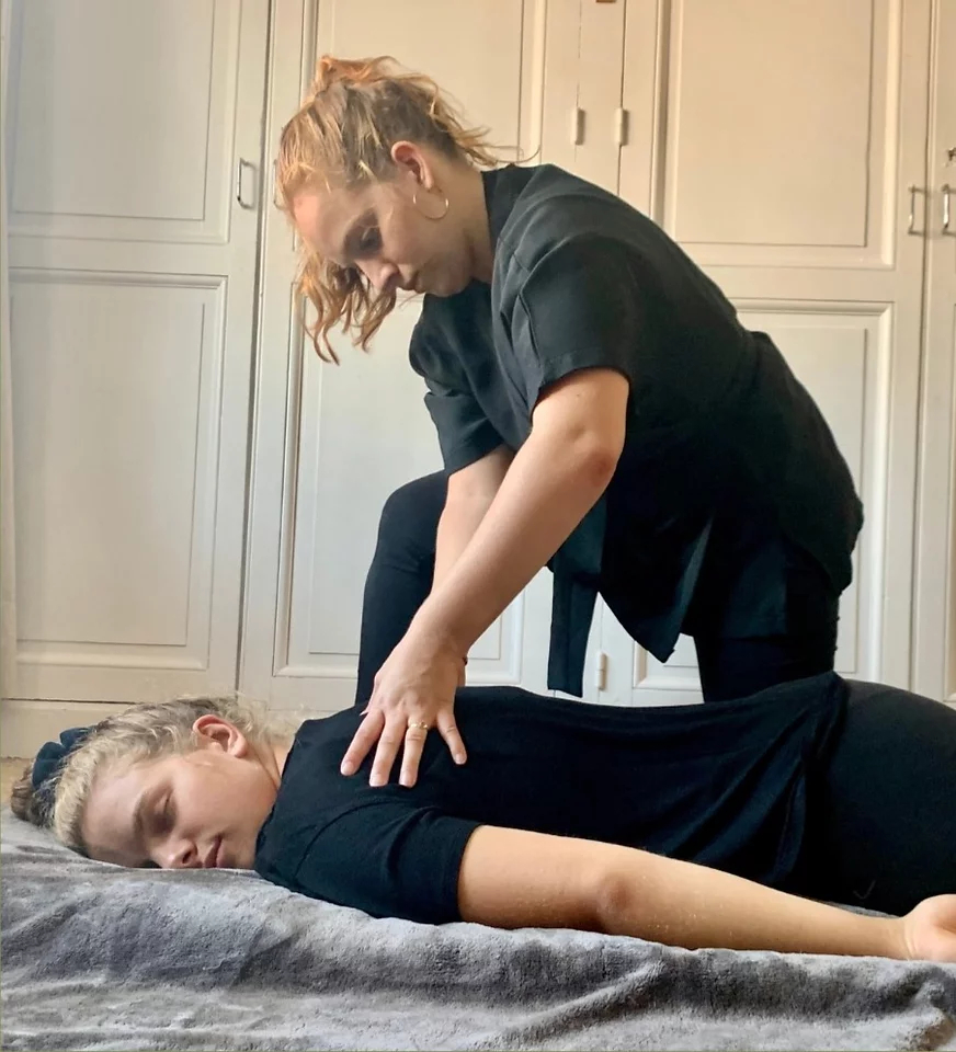 Demonstration shiatsu